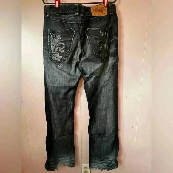 Men's Sz 31 Parasuco Denim Embroidered Fashion Jeans - Picture 2 of 16